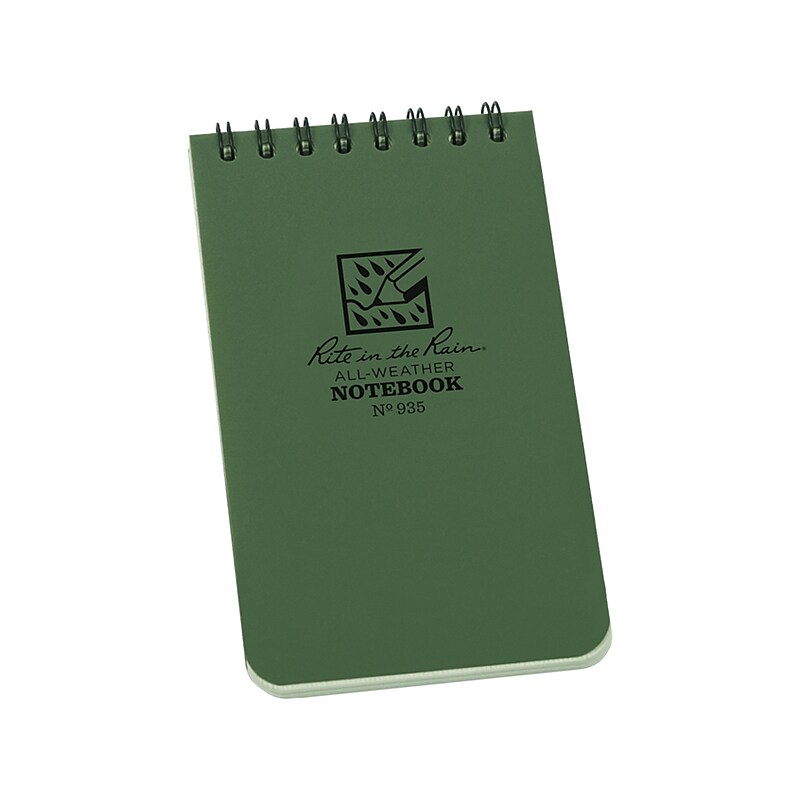 Rite in The Rain-JL Darling Pocket Notebook, 3" x 5", 50 Sheets, Green (935) image 1