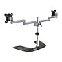 StarTech Dual Monitor Stand - Articulating - For Up to 32" Monitors, Black/Silver (ARMDUALSS)~#|#~sp78729719_sc7