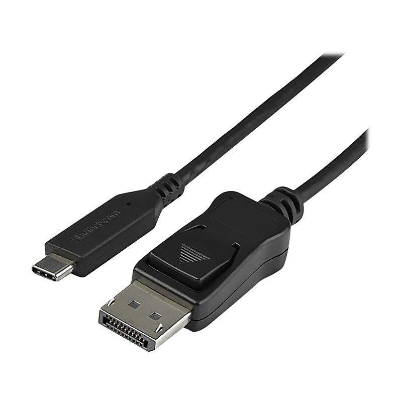 StarTech CDP2DP141MB 3.3' USB-C to DisplayPort 1.4 Cable, Black image 1