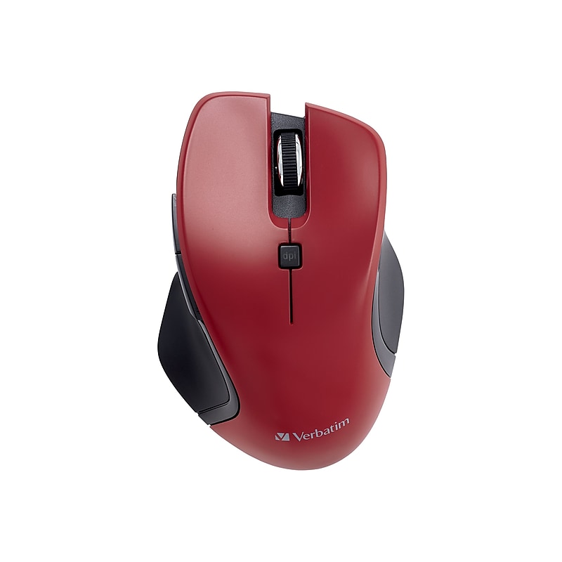 Verbatim USB-C Wireless Blue LED 70246 Mouse, Red image 1