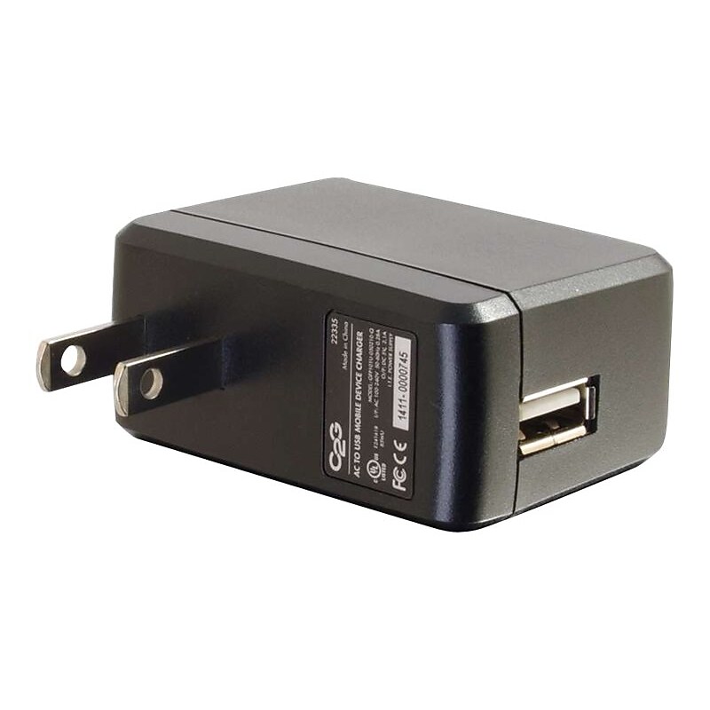 C2G USB Adapter for Most Smartphones, Black (22335) image 1