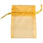 JAM Paper Solid Sheer Small Gift Bags, Gold, 96/Pack(SPC14K15B)~#|#~sp78736609_sc7
