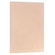 JAM Paper Vellum Bristol 67 lb. Cardstock Paper, 11" x 17", Peach Pink, 50 Sheets/Pack (16932839)