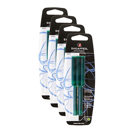 Sheaffer Calligraphy Ink Cartridges Green [Pack Of 5] (5PK96350) at Staples