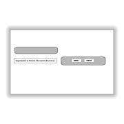 ComplyRight 2021 Double Window Gummed Tax Form Envelope, White, 100/Pack (99991100)