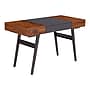 Techni Mobili Expandable 51" MDF Table Desk, Gray/Mahogany (RTA-1854-MAH)~#|#~sp79643036_sc7