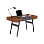 Techni Mobili Expandable 51" MDF Table Desk, Gray/Mahogany (RTA-1854-MAH)~#|#~sp79643038_sc7