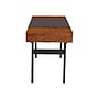 Techni Mobili Expandable 51" MDF Table Desk, Gray/Mahogany (RTA-1854-MAH)~#|#~sp79643039_sc7