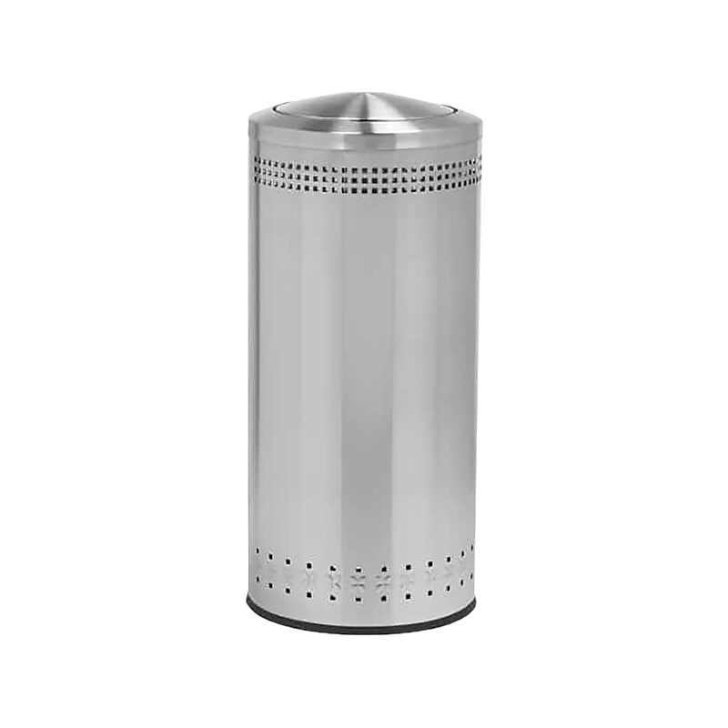Commercial Zone Precision Imprinted 360 Stainless Steel Trash Can with Lid, 25 Gal. (781429) image 1