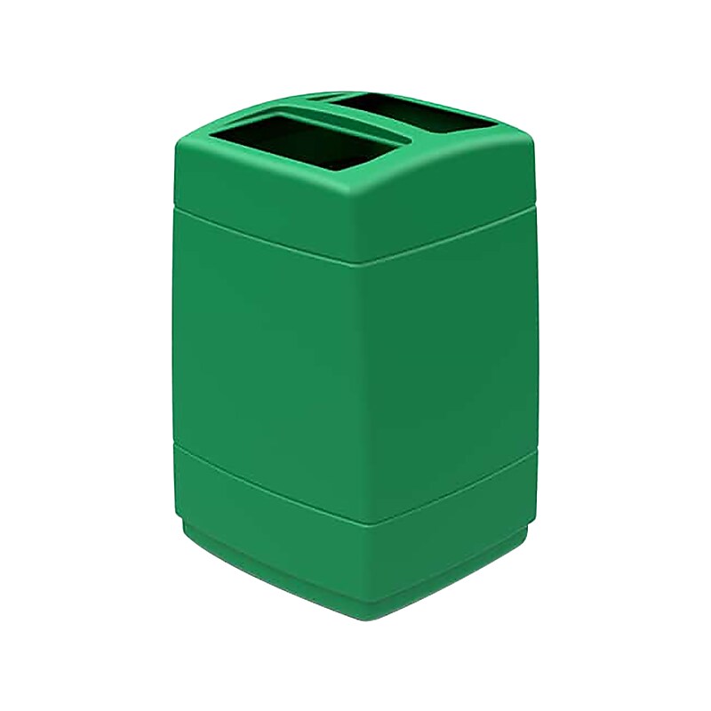 Commercial Zone PolyTec Extra Large Polyethylene Trash Can with Lid, Green, 55 Gal. (732836) image 1