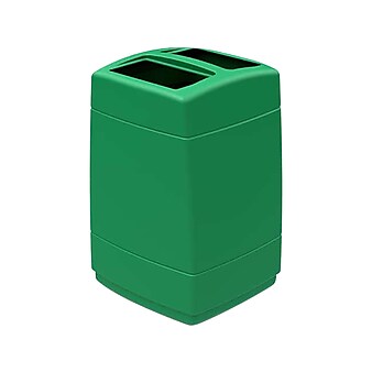 Commercial Zone PolyTec Extra Large Polyethylene Trash Can with Lid, Green, 55 Gal. (732836)