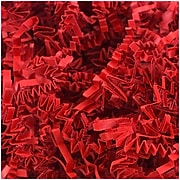 JAM Paper® Colored Crinkle Cut Shred Tissue Paper, 2 oz, Red, Sold Individually (1192483)