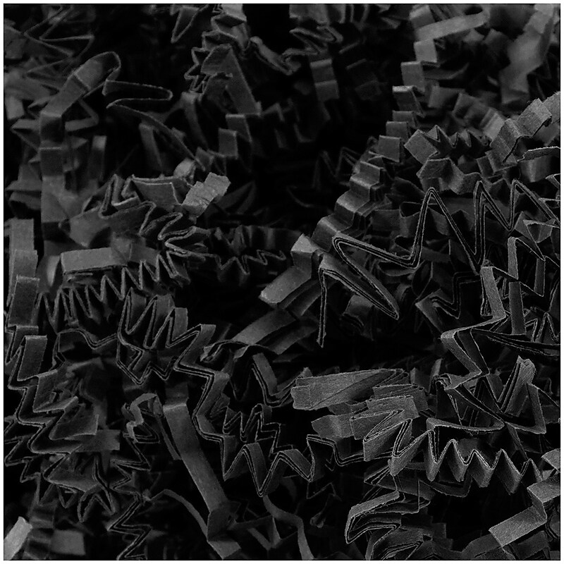 JAM Paper Colored Crinkle Paper, Black (1192431) image 1