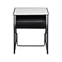 Safco AlphaBetter 26" - 42" Plastic/Steel Adjustable Desk, White/Black (1204DE)~#|#~sp79683238_sc7