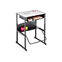 Safco AlphaBetter 26" - 42" Plastic/Steel Adjustable Desk, White/Black (1204DE)~#|#~sp79683240_sc7