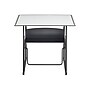 Safco AlphaBetter 26" - 42" Plastic/Steel Adjustable Desk, White/Black (1208DE)~#|#~sp79683250_sc7
