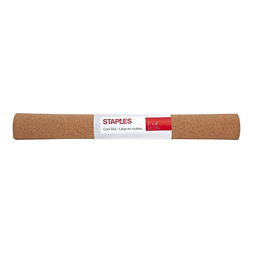 Staples Cork Roll, 2' x 4' (28718) at Staples