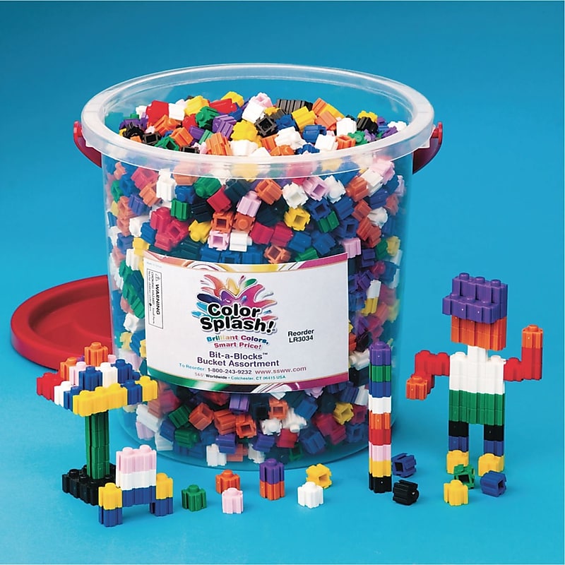 Color Splash Bit-A-Blocks Mini Building Blocks image 1