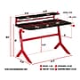 Techni Sport Stryker 50" Computer Desk, Red/Black (RTA-TS201-RED)~#|#~sp80060190_sc7