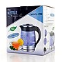 Mega Chef Glass/Stainless Steel Electric Tea Kettle, 1.8 Liter, Black/Silver (93596270M)~#|#~sp80445574_sc7