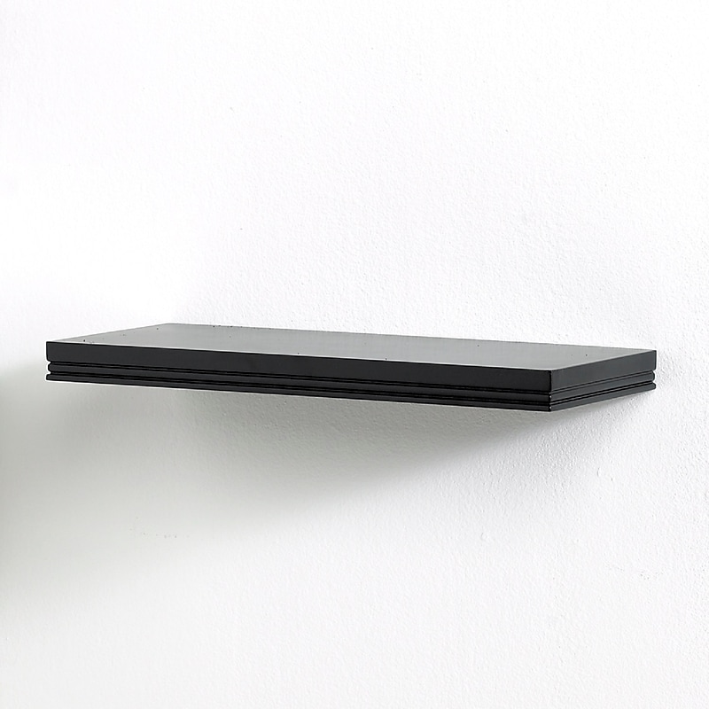 Eden Grove Single Wall Shelf, 18"W, Black (0191409) image 1