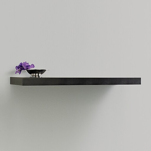 Eden Grove Single Wall Shelf, 35"W, Espresso (0191406) at Staples