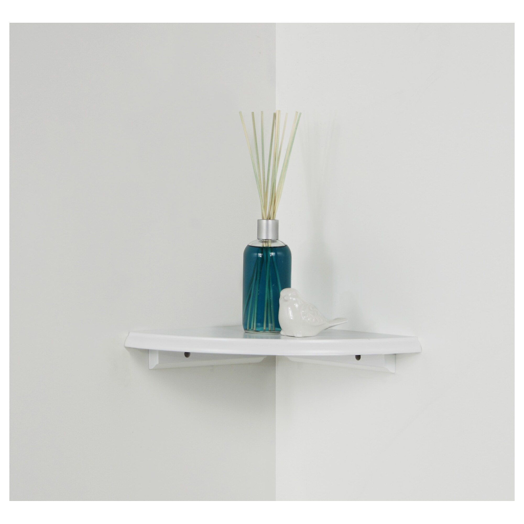 Eden Grove Single Wall Shelf, 10″W, White (0199020) Sansujyuku sansujyuku.com
