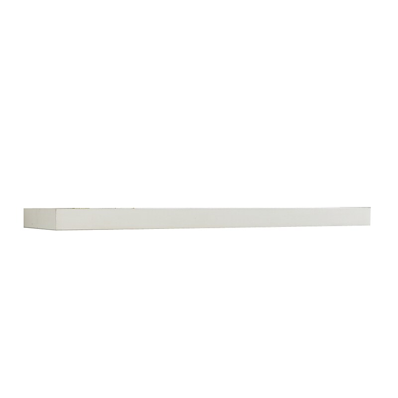 Eden Grove Slim Single Wall Shelf, 48"W, White (9084670) image 1