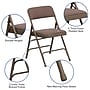 Flash Furniture Hercules Banquet/Reception Folding Fabric Chairs, Beige, 4/Pack (BELNICK INC (NSP))~#|#~sp80657327_sc7