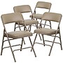 Flash Furniture HERCULES™ Curved Triple Braced Vinyl Armless Folding Chair, Beige, 4/Pack (4HF3MC309AVBGE)~#|#~sp80657330_sc7