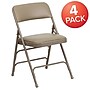 Flash Furniture HERCULES™ Curved Triple Braced Vinyl Armless Folding Chair, Beige, 4/Pack (4HF3MC309AVBGE)~#|#~sp80657334_sc7