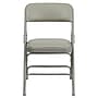 Flash Furniture HERCULES™ Curved Triple Braced Vinyl Armless Folding Chair, Gray, 4/Pack~#|#~sp80657345_sc7