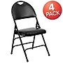 Flash Furniture Hercules Vinyl Nesting & Folding Chair, Black, 4/Pack (4HAMC705AV3BK)~#|#~sp80657469_sc7