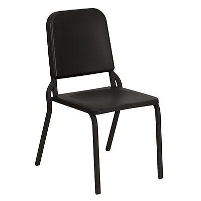 Flash Furniture HERCULES Series Plastic Stackable Melody Band/Music Chair, Black (HFMUSIC) Simolary simolary.com