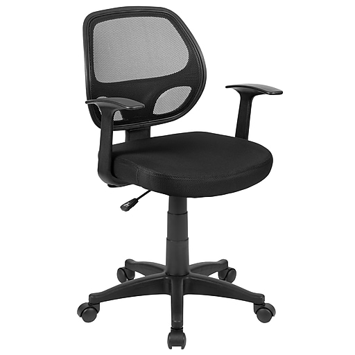Flash Furniture Mid-Back Black Mesh Ergonomic Computer Home Office Chair New