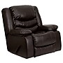 Flash Furniture Plush 42"H Leather Rocker Recliner, Brown~#|#~sp80658011_sc7