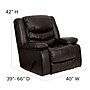 Flash Furniture Plush 42"H Leather Rocker Recliner, Brown~#|#~sp80658013_sc7