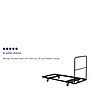 Flash Furniture Steel Folding Table Dolly For Rectangular Folding Tables, Black~#|#~sp80658042_sc7