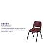 Flash Furniture HERCULES Series Plastic Shell Stack Chair, Burgundy/Black (RUTEO1BY)~#|#~sp80658128_sc7