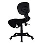 Flash Furniture Tatum Armless Ergonomic Fabric Mobile Kneeling Posture Task Office Chair, Black (WL1430)~#|#~sp80658210_sc7