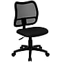 Flash Furniture Alber Armless Ergonomic Mesh Swivel Mid-Back Task Office Chair, Black (WLA277BK)~#|#~sp80658274_sc7