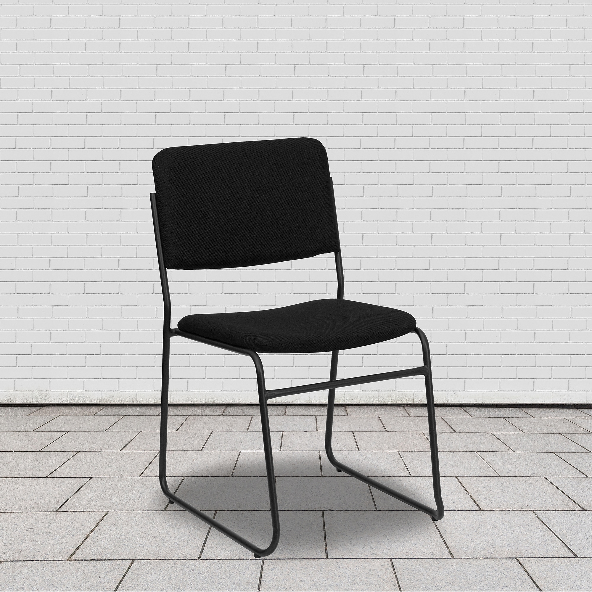 Flash Furniture HERCULES Series Fabric Stacking Chair, Black (XU8700BLKB30) Sansujyuku sansujyuku.com