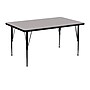 Flash Furniture Wren Rectangular Activity Table, 30'' x 48'', Height Adjustable, Gray (XUA3048RECGYHP)~#|#~sp80658344_sc7