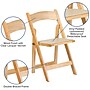 Flash Furniture HERCULES™ Wood Armless Folding Chair, Natural, 4/Pack (4XF2903NATURAL)~#|#~sp80658393_sc7