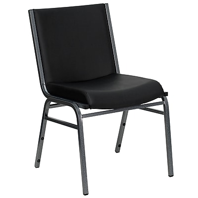 Flash Furniture HERCULES Vinyl Stacking Chair, Black (XU60153BKVYL) Simolary simolary.com