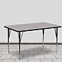 Flash Furniture Wren Rectangular Activity Table, 24'' x 60", Height Adjustable, Gray (XUA2460RECGYHA)~#|#~sp80658430_sc7