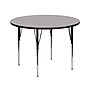 Flash Furniture Wren 42'' Round Activity Table, Height Adjustable, Gray (XUA42RNDGYHA)~#|#~sp80658447_sc7