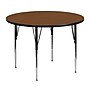 Flash Furniture Wren 48'' Round Activity Table, Height Adjustable, Oak (XUA48RNDOAKHA)~#|#~sp80658458_sc7