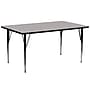 Flash Furniture Wren Rectangular Activity Table, 30" x 72", Height Adjustable, Gray (XUA3072RECGYHA)~#|#~sp80658466_sc7