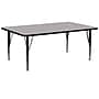 Flash Furniture Wren Rectangular Activity Table, 30" x 72", Height Adjustable, Gray (XUA3072RECGYHP)~#|#~sp80658471_sc7
